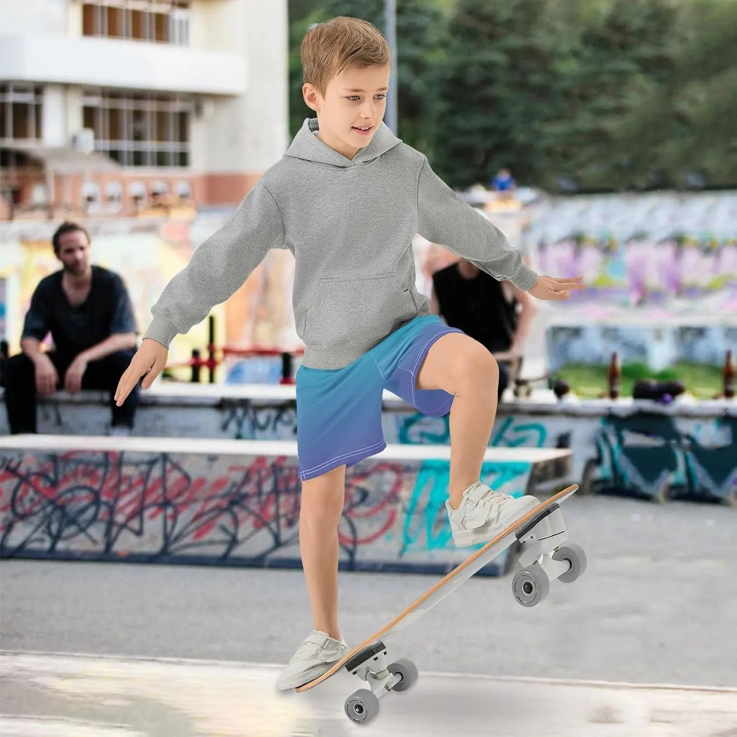 Gradient Boys Athletic Shorts Quick Dry Active Sports Shorts with Pockets for Kids