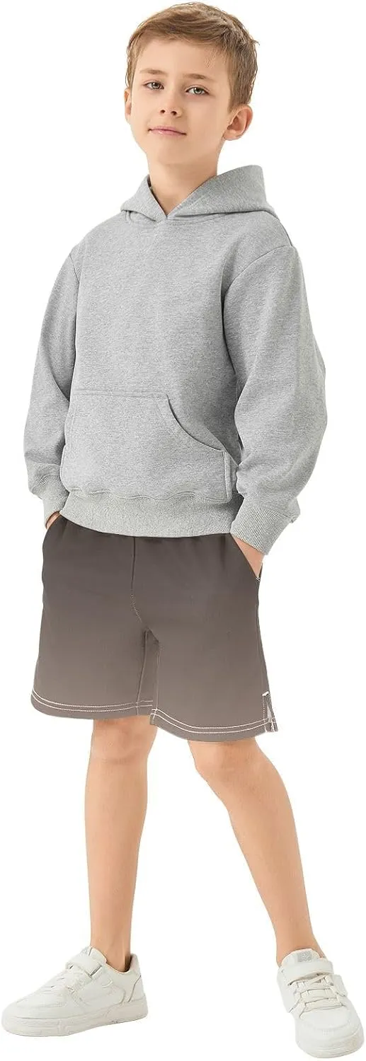 Gradient Boys Athletic Shorts Quick Dry Active Sports Shorts with Pockets for Kids