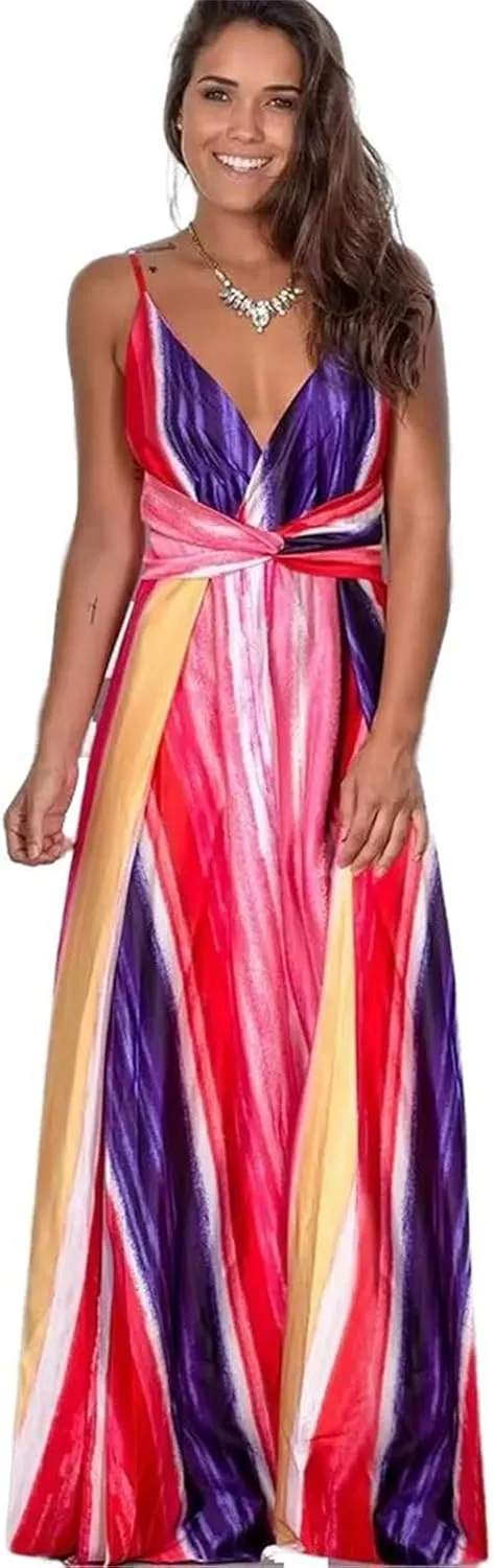 GUOYUXIAO Women's Sleeveless Dress Beachwear Strapless Skirt