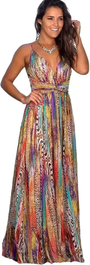 GUOYUXIAO Women's Sleeveless Dress Beachwear Strapless Skirt