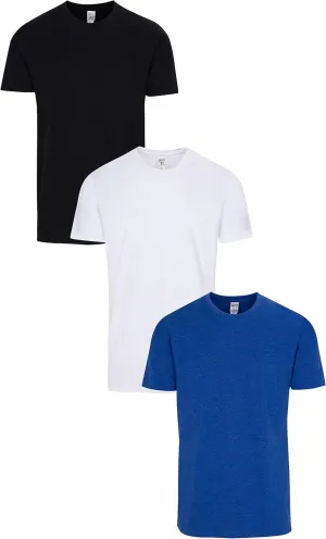 Have It Tall Men's CVC Soft Blend Slim Fit T Shirt 3-Pack