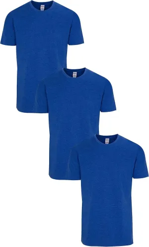 Have It Tall Men's CVC Soft Blend Slim Fit T Shirt 3-Pack