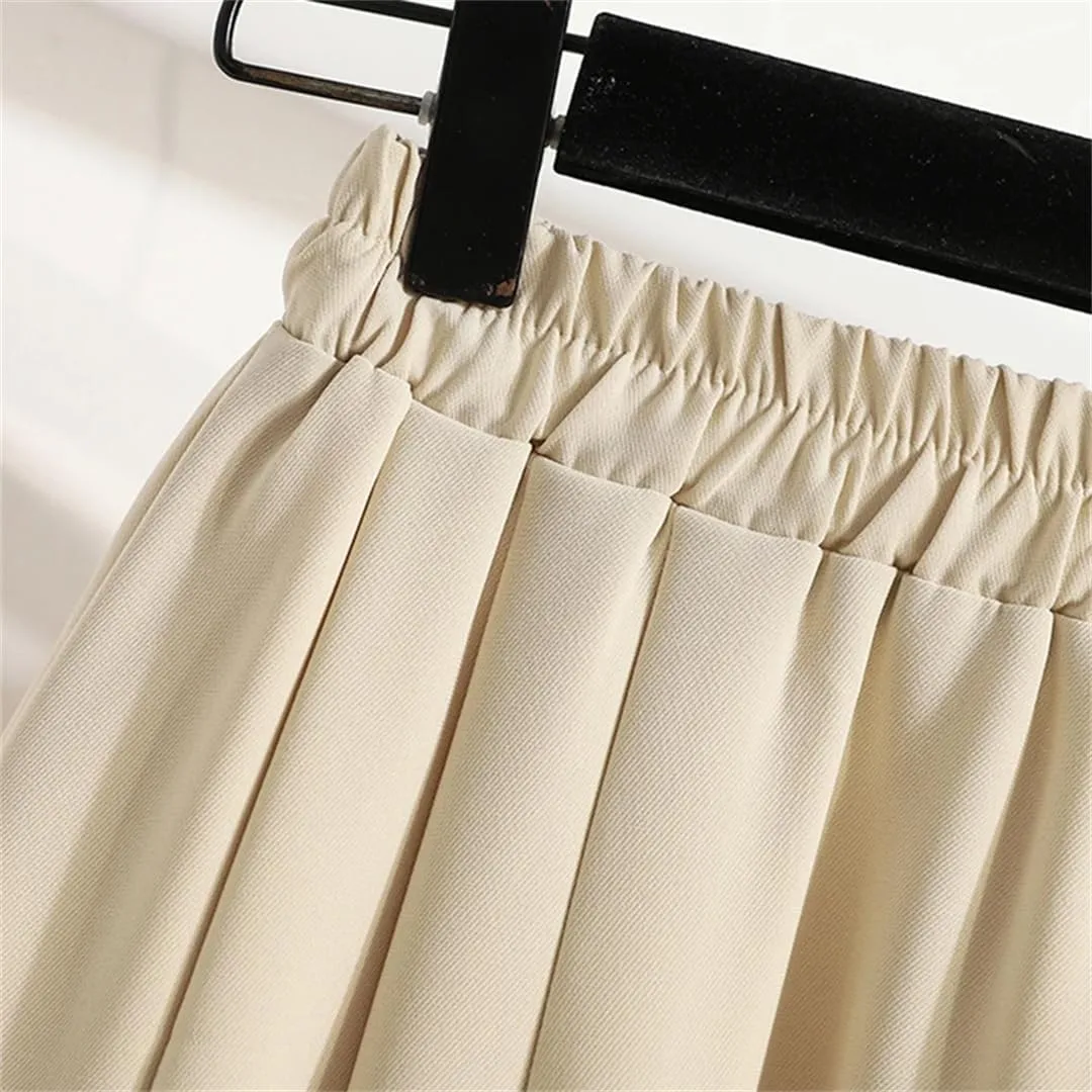 High Waist Mini Pleated Skirt Women Summer Elegant A Line Skirt
