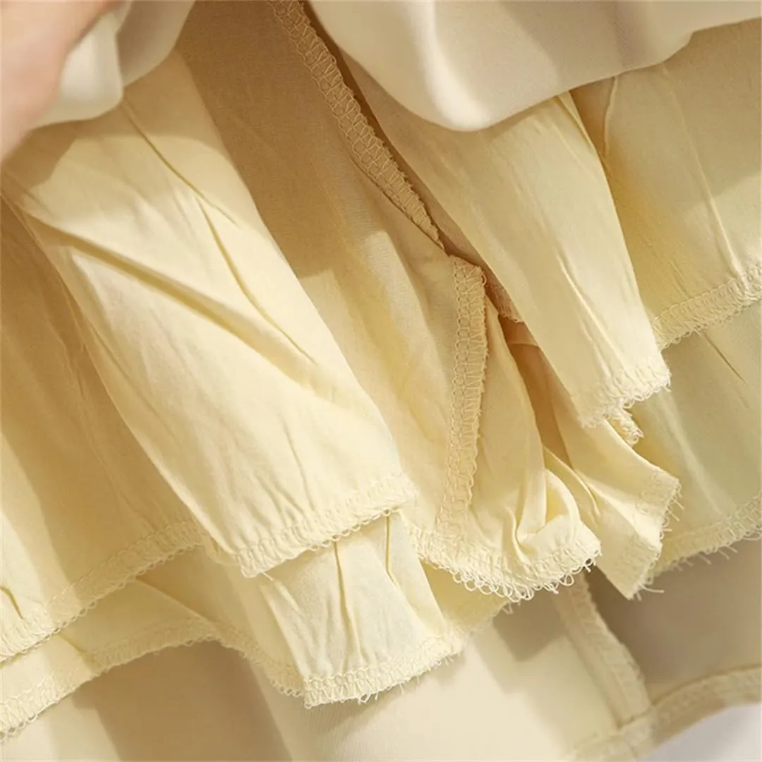 High Waist Mini Pleated Skirt Women Summer Elegant A Line Skirt