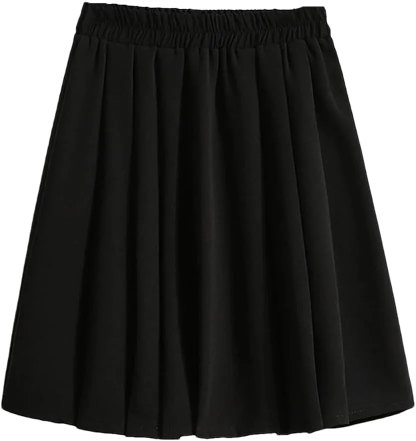 High Waist Mini Pleated Skirt Women Summer Elegant A Line Skirt