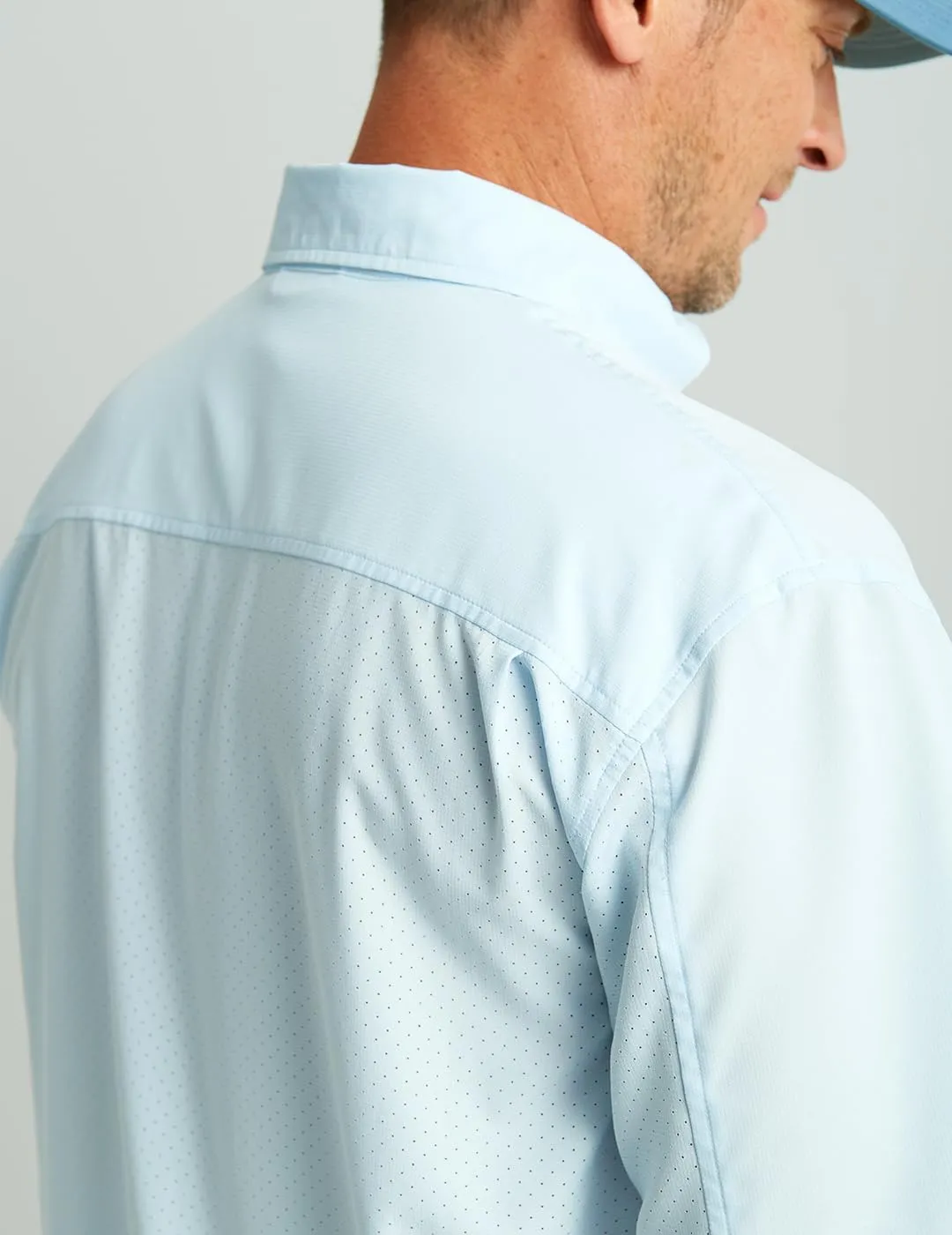 HUK Tide Point Solid Short Sleeve Shirt, Button Down for Men