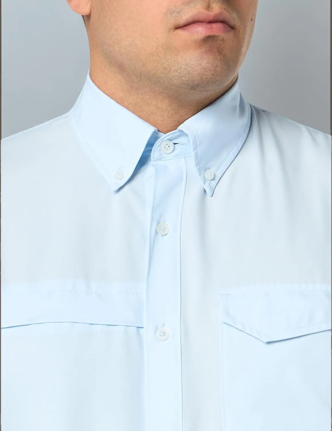 HUK Tide Point Solid Short Sleeve Shirt, Button Down for Men