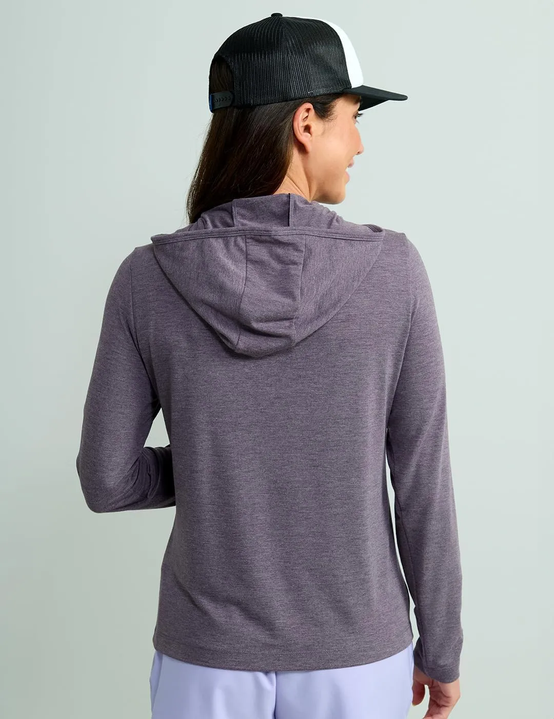 HUK Women's Waypoint Hoodie, Performance Long-Sleeve Shirt