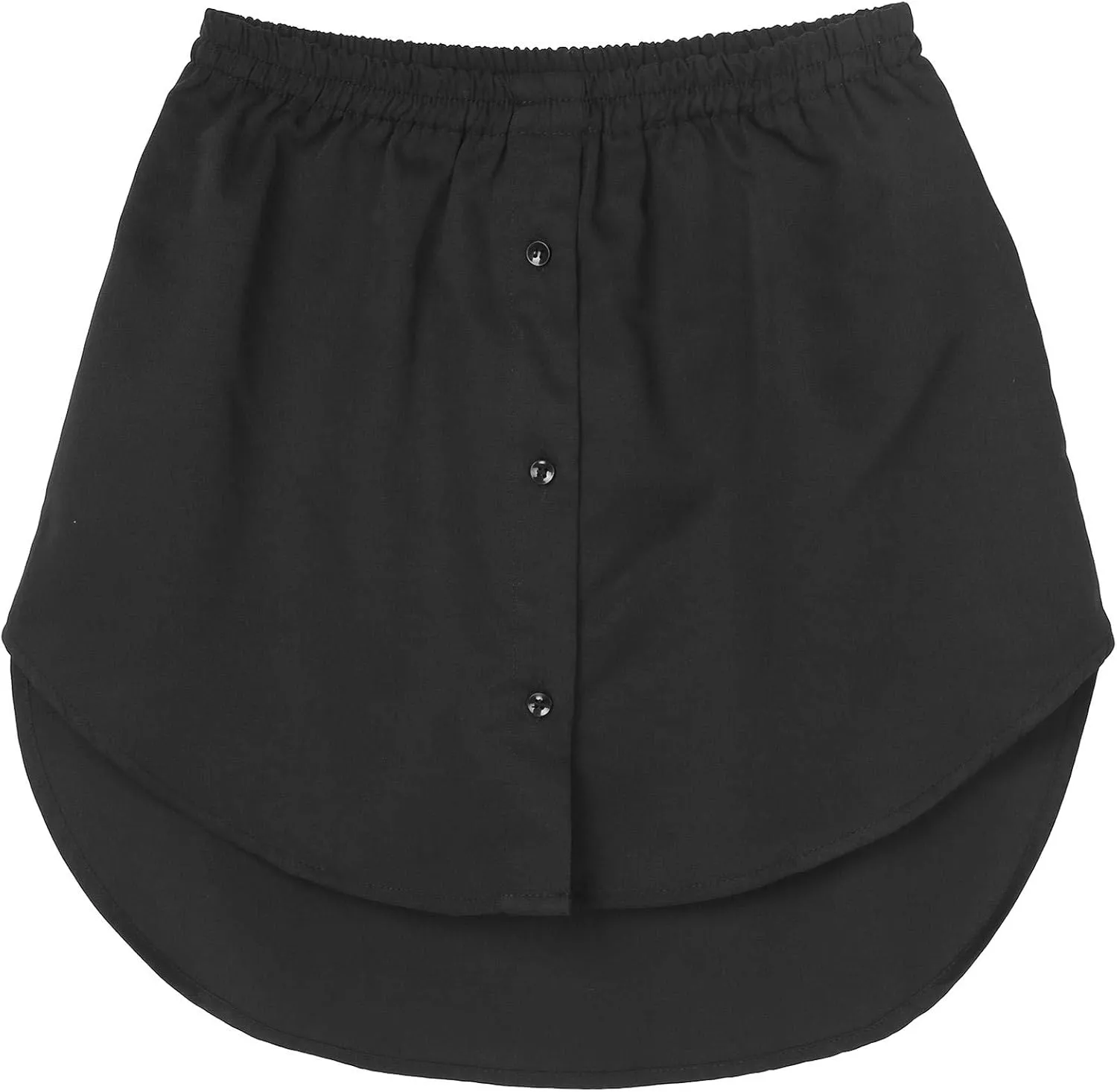 iiniim Women Irregular Mini Pleated A-Line Skirt Asymmetric Button Down Detachable Skirt