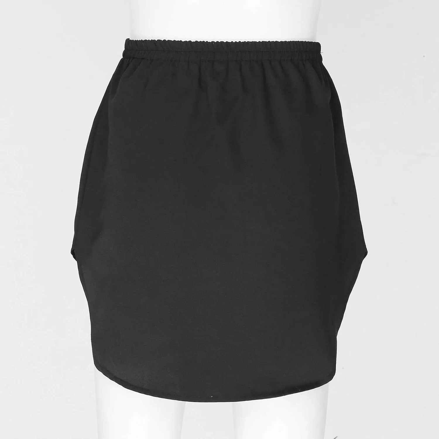 iiniim Women Irregular Mini Pleated A-Line Skirt Asymmetric Button Down Detachable Skirt