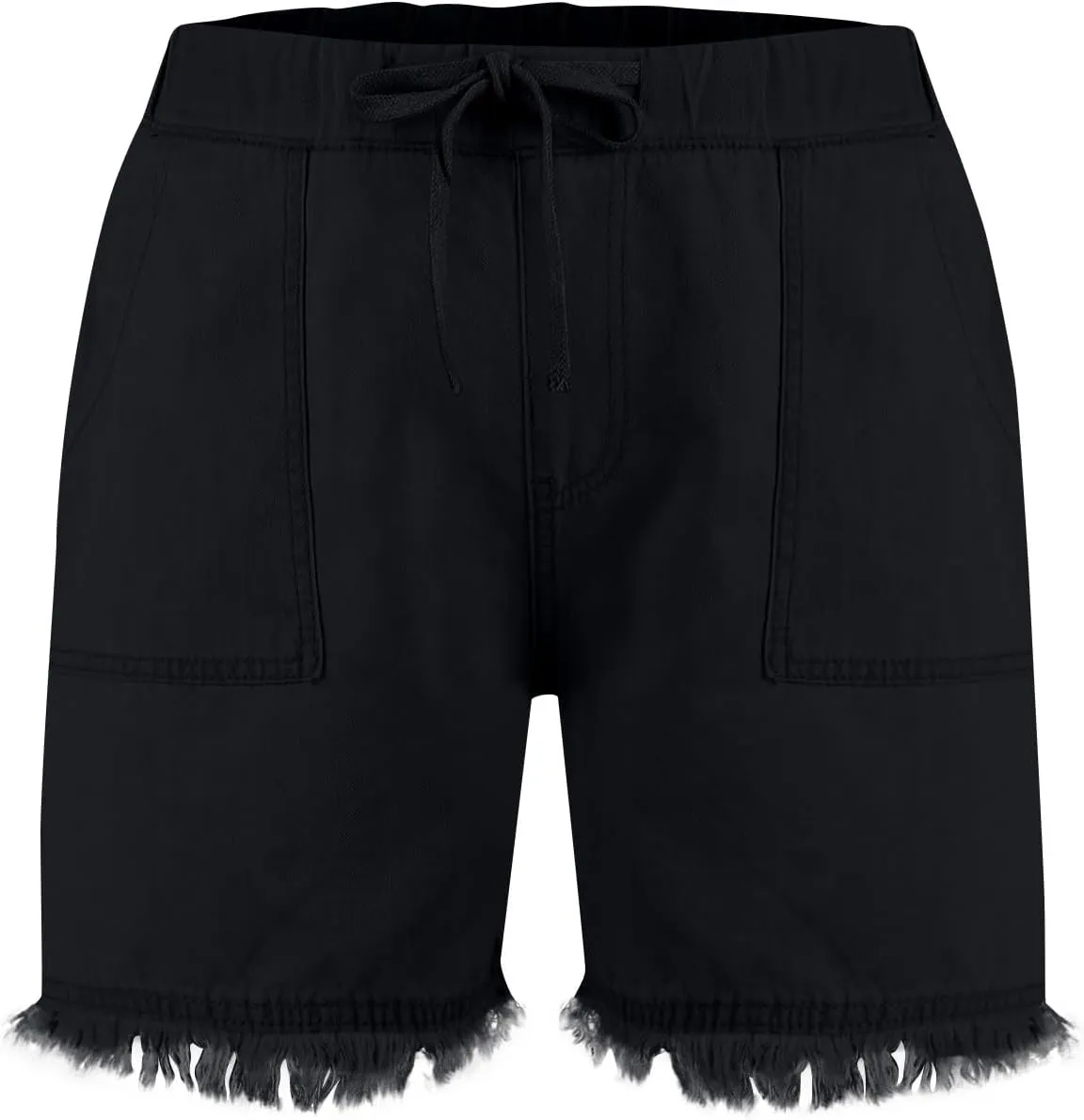 Jeans Shorts for Women Lightweight Drawstring High Waisted Denim Shorts Casual Summer Lounge Shorts with Pockets