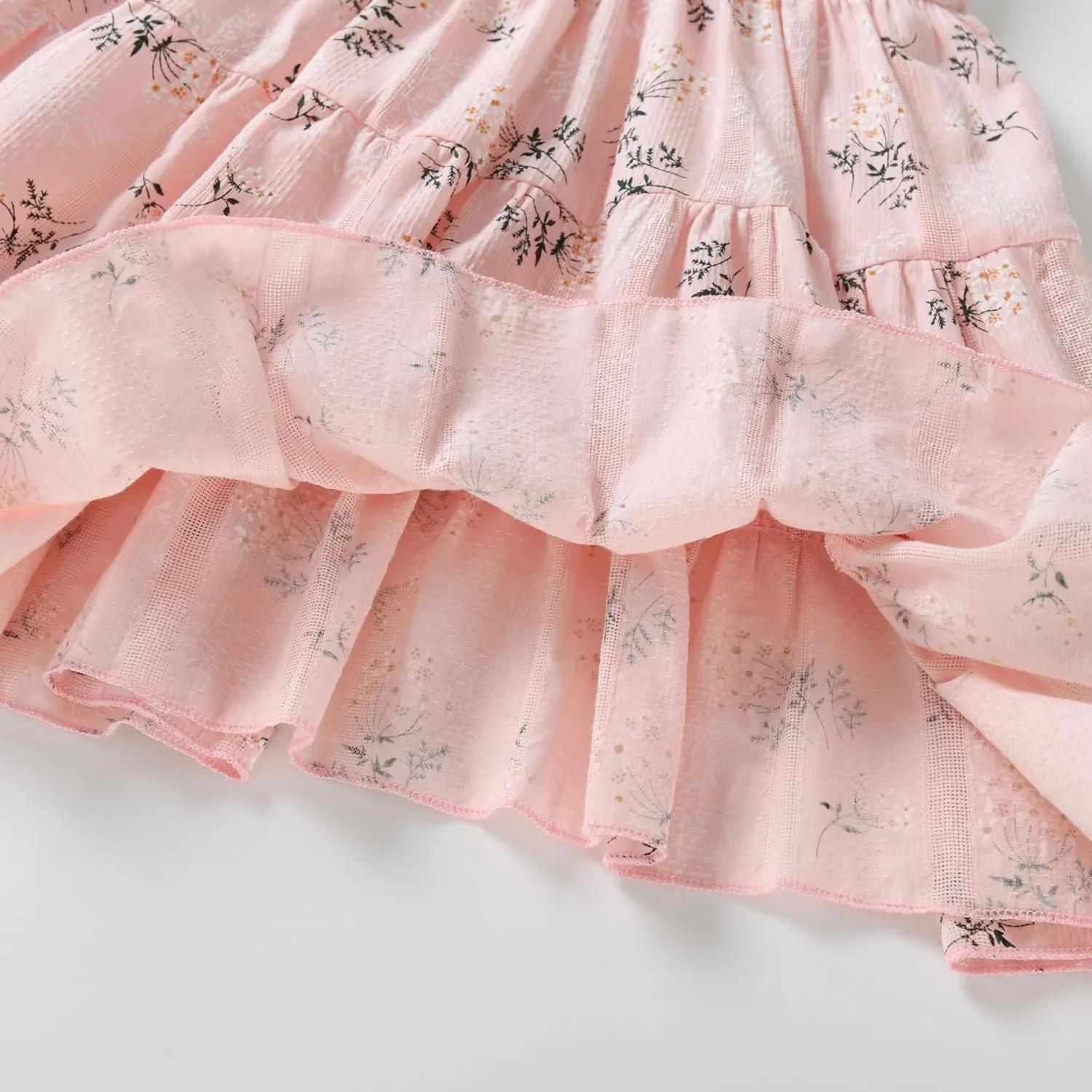 Kids Toddler Baby Girls Dress Ruffle Sleeveless Princess Dress 2024 Summer Beach Sundress