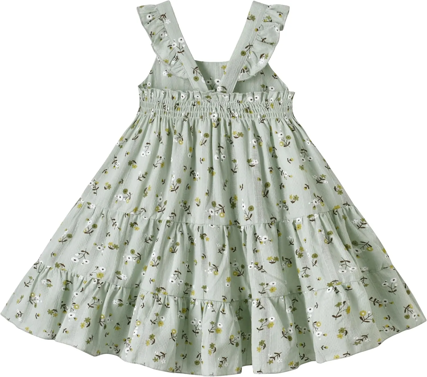 Kids Toddler Baby Girls Dress Ruffle Sleeveless Princess Dress 2024 Summer Beach Sundress