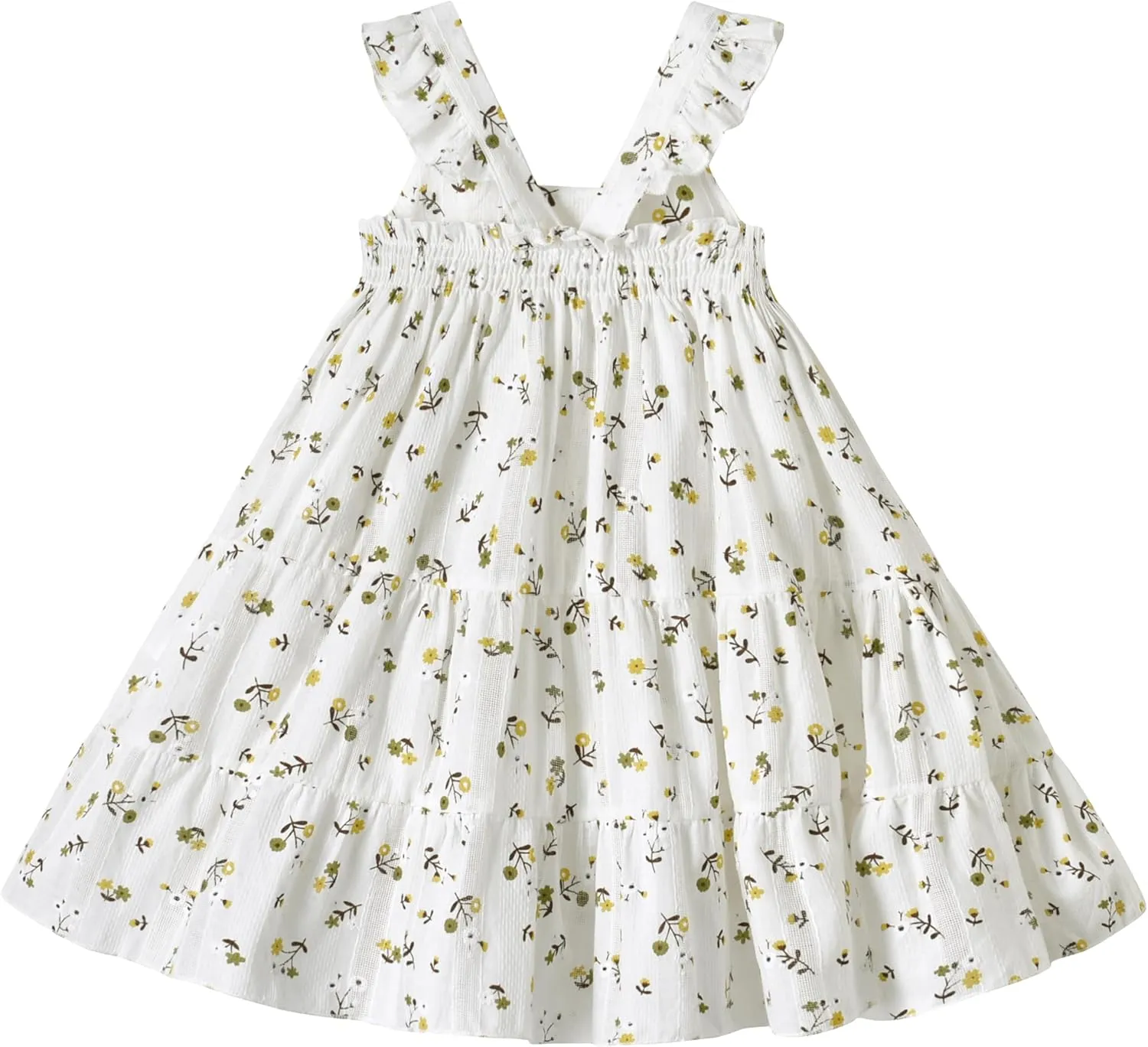 Kids Toddler Baby Girls Dress Ruffle Sleeveless Princess Dress 2024 Summer Beach Sundress