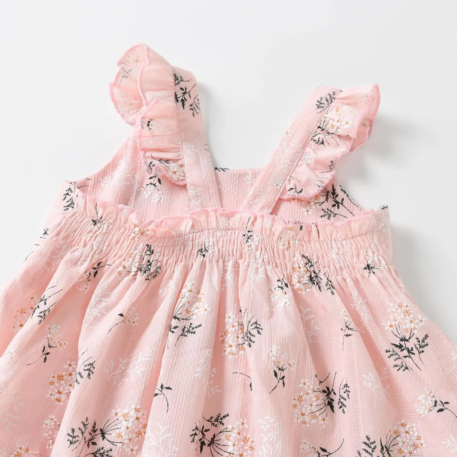 Kids Toddler Baby Girls Dress Ruffle Sleeveless Princess Dress 2024 Summer Beach Sundress
