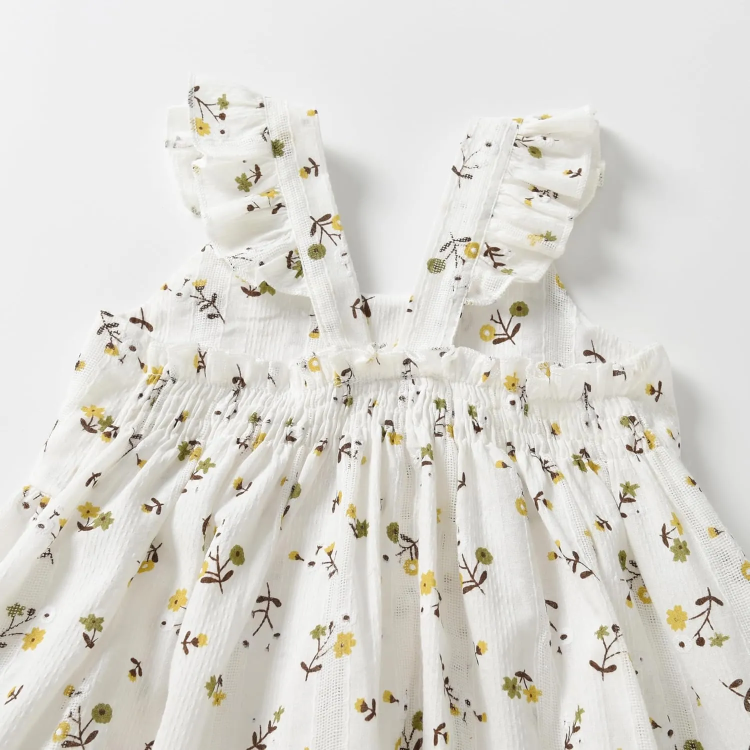 Kids Toddler Baby Girls Dress Ruffle Sleeveless Princess Dress 2024 Summer Beach Sundress