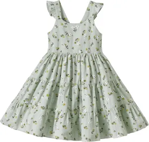 Kids Toddler Baby Girls Dress Ruffle Sleeveless Princess Dress 2024 Summer Beach Sundress