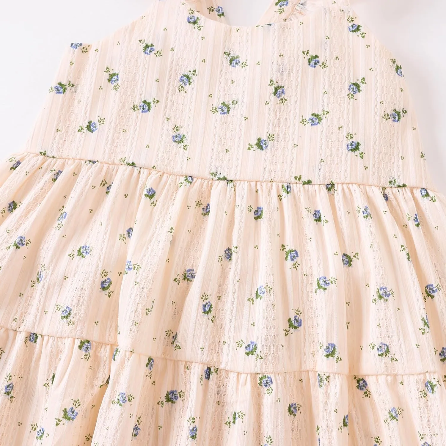 Kids Toddler Baby Girls Dress Ruffle Sleeveless Princess Dress 2024 Summer Beach Sundress