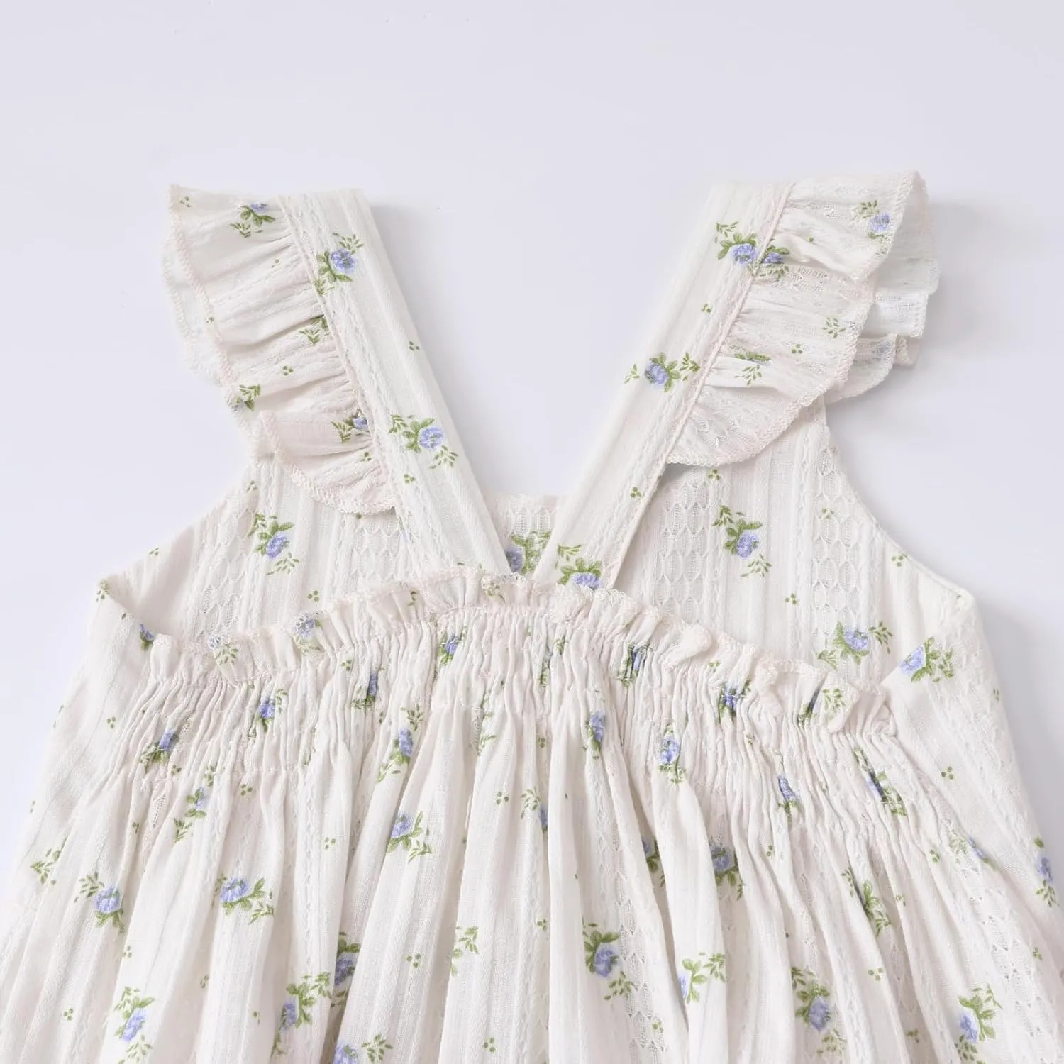 Kids Toddler Baby Girls Dress Ruffle Sleeveless Princess Dress 2024 Summer Beach Sundress