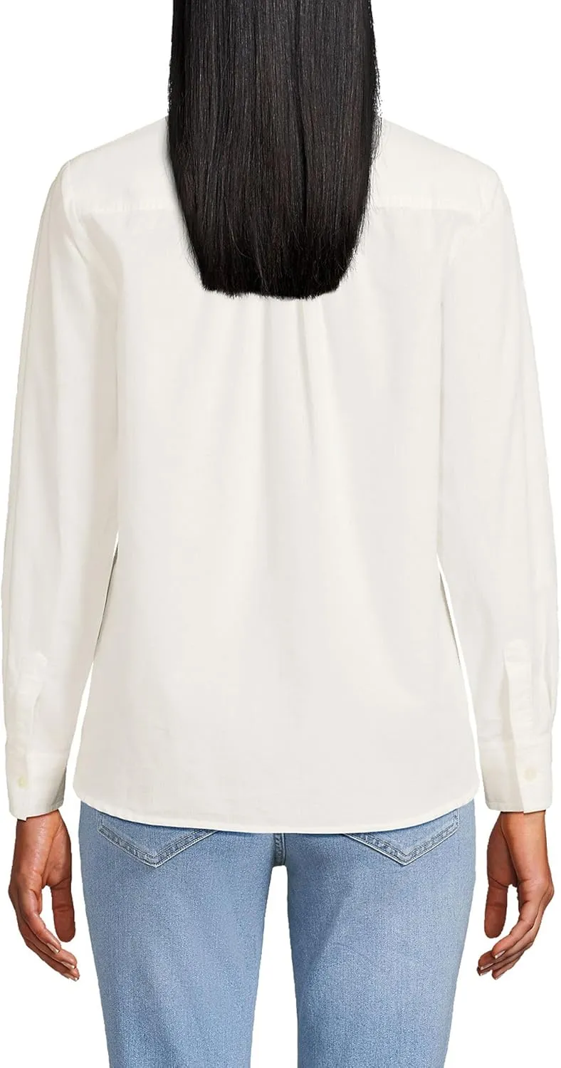 Lands' End Women's Pinwale Cord Long Sleeve Shirt
