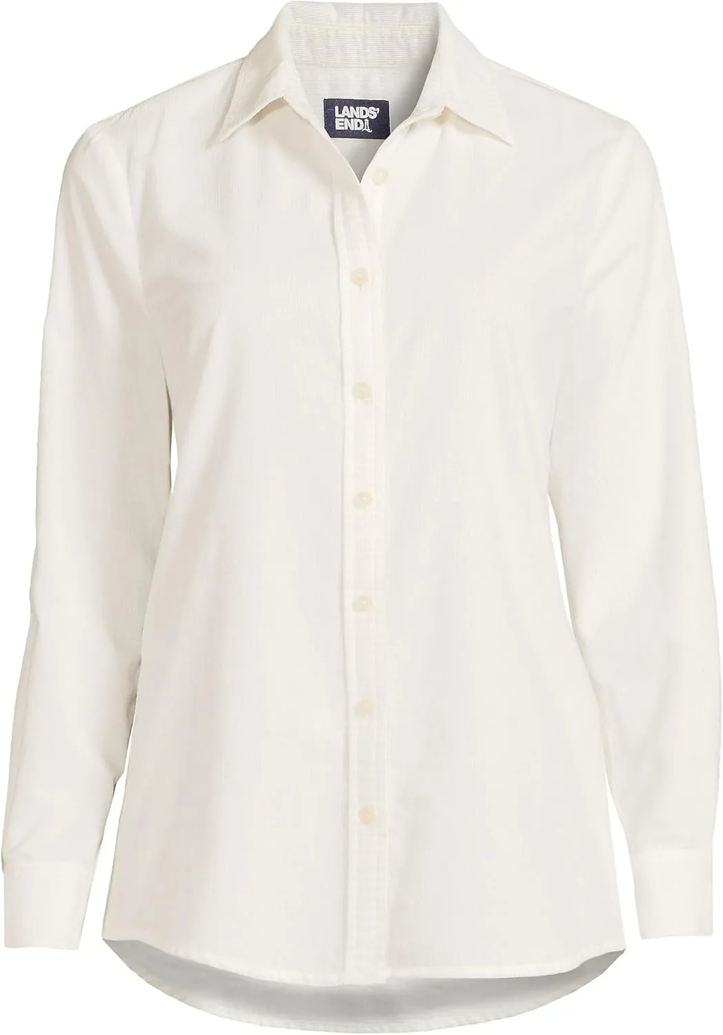 Lands' End Women's Pinwale Cord Long Sleeve Shirt