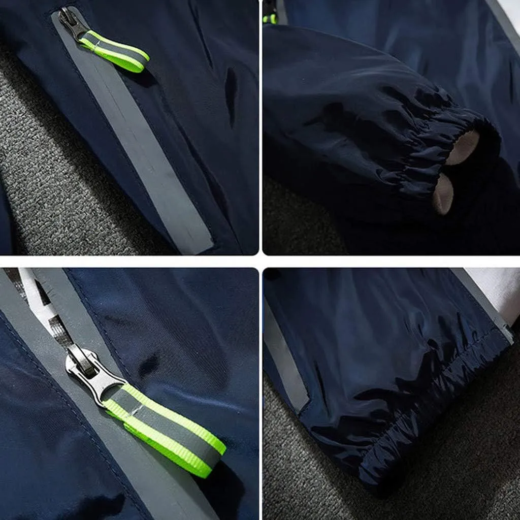 Lightweight Windbreaker Jackets For Men Big And Tall Spring Fall Casual Zipper Waterproof Mountain Coats,M-7XL