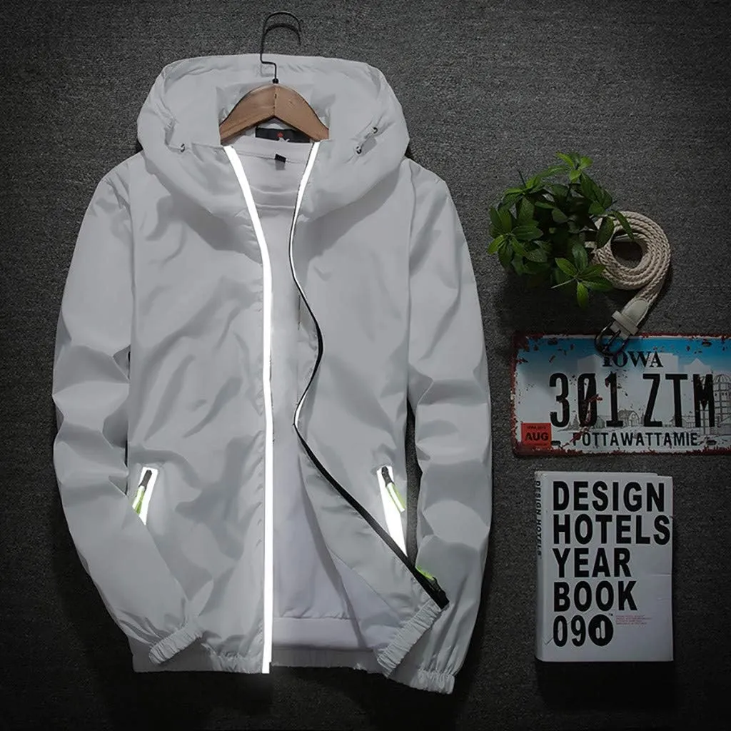 Lightweight Windbreaker Jackets For Men Big And Tall Spring Fall Casual Zipper Waterproof Mountain Coats,M-7XL