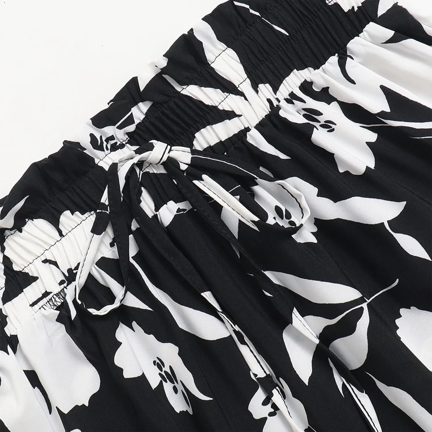 Long Skirt,Trendy Flowy Skirts for Women 2025 Pleated Womens Boho Maxi Skirt with Pockets Elastic High Waisted
