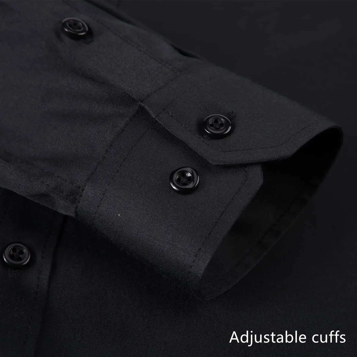 Long Sleeve Dress Shirts for Men - Regular-Fit Casual Button-Down Shirt with Pockets
