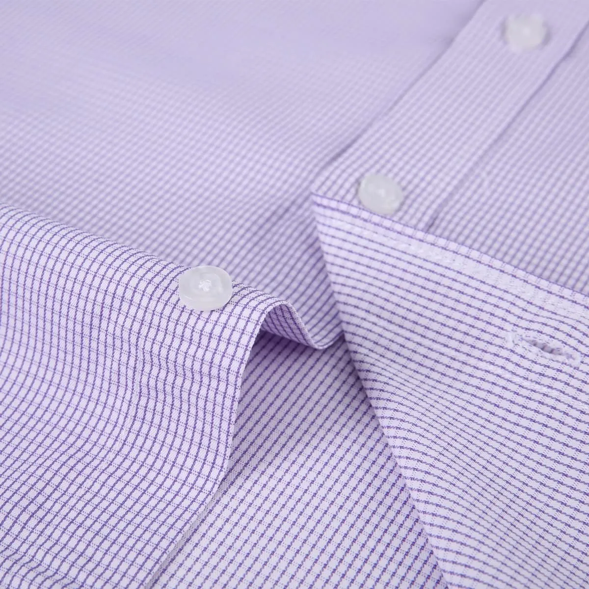 Long Sleeve Dress Shirts for Men - Regular-Fit Casual Button-Down Shirt with Pockets