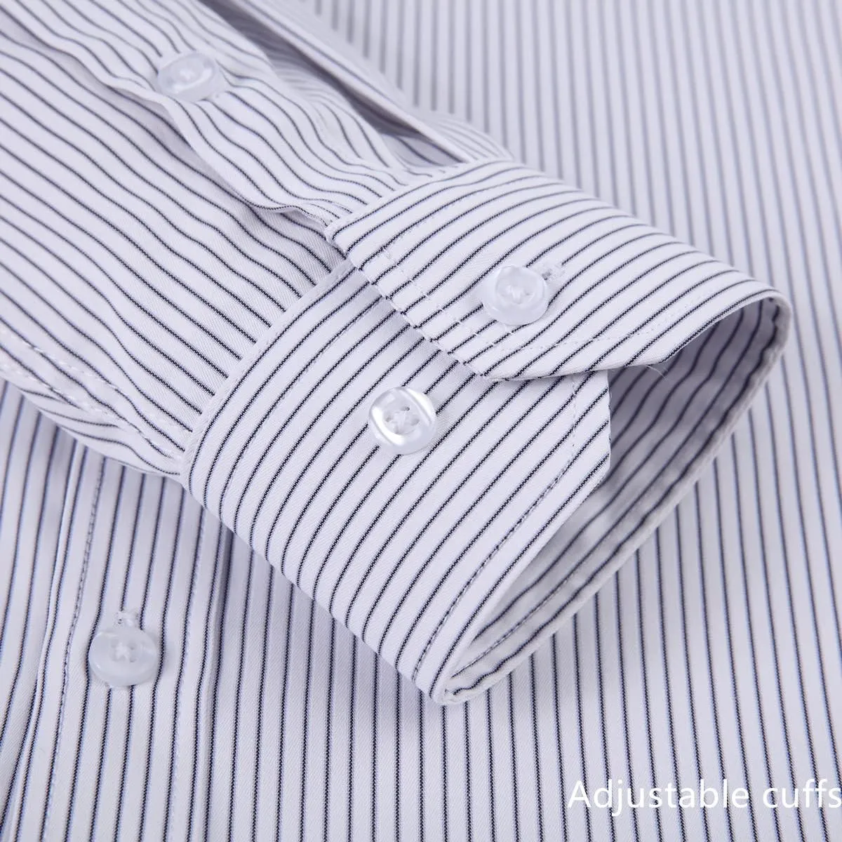 Long Sleeve Dress Shirts for Men - Regular-Fit Casual Button-Down Shirt with Pockets