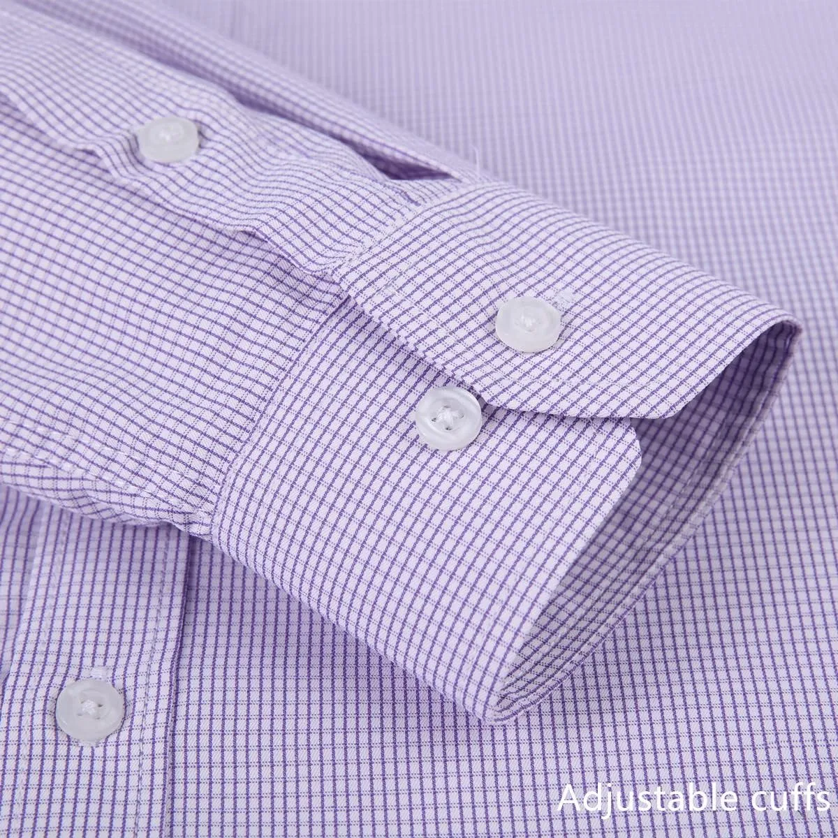 Long Sleeve Dress Shirts for Men - Regular-Fit Casual Button-Down Shirt with Pockets
