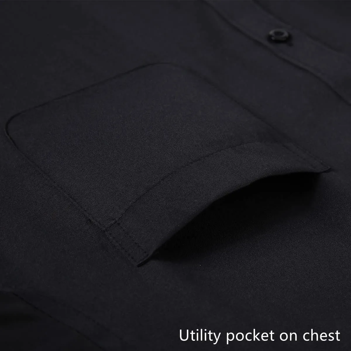 Long Sleeve Dress Shirts for Men - Regular-Fit Casual Button-Down Shirt with Pockets