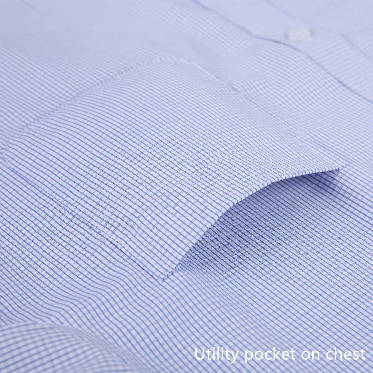 Long Sleeve Dress Shirts for Men - Regular-Fit Casual Button-Down Shirt with Pockets