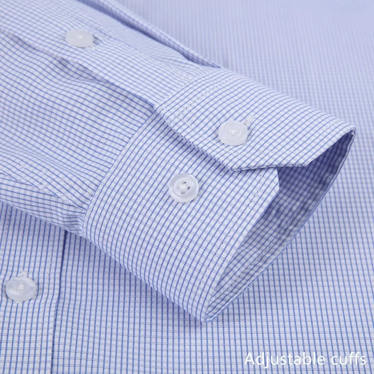 Long Sleeve Dress Shirts for Men - Regular-Fit Casual Button-Down Shirt with Pockets
