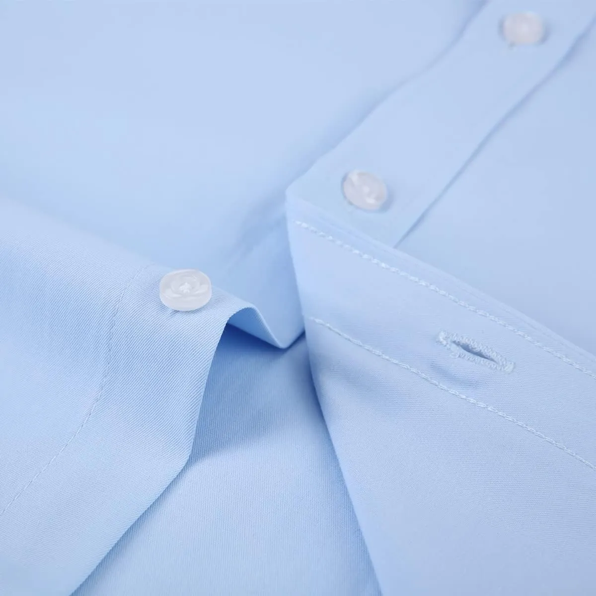 Long Sleeve Dress Shirts for Men - Regular-Fit Casual Button-Down Shirt with Pockets
