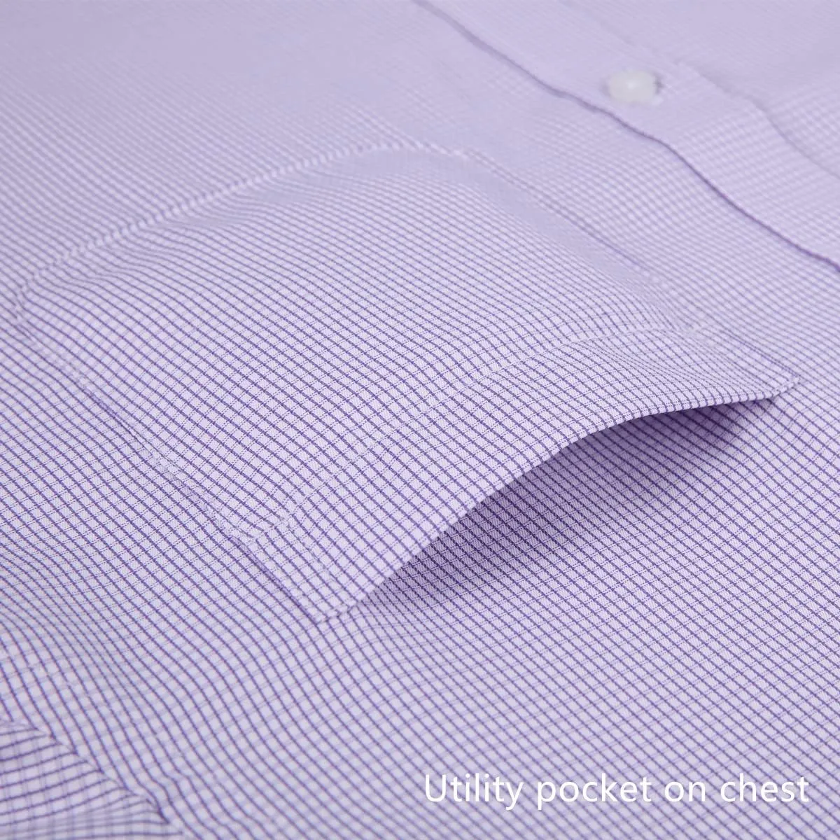 Long Sleeve Dress Shirts for Men - Regular-Fit Casual Button-Down Shirt with Pockets