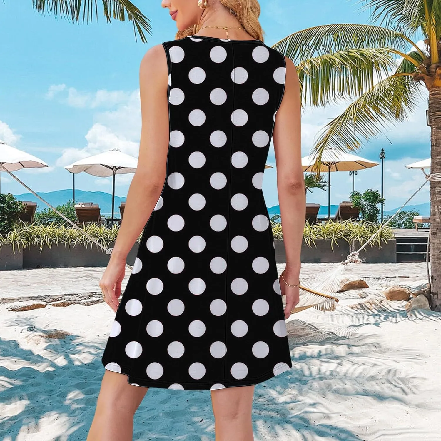 Long Summer Dress Womens with Pockets Summer Casual Tank Dress Sleeveless Midi Beach Dress Dresses for Women Plus