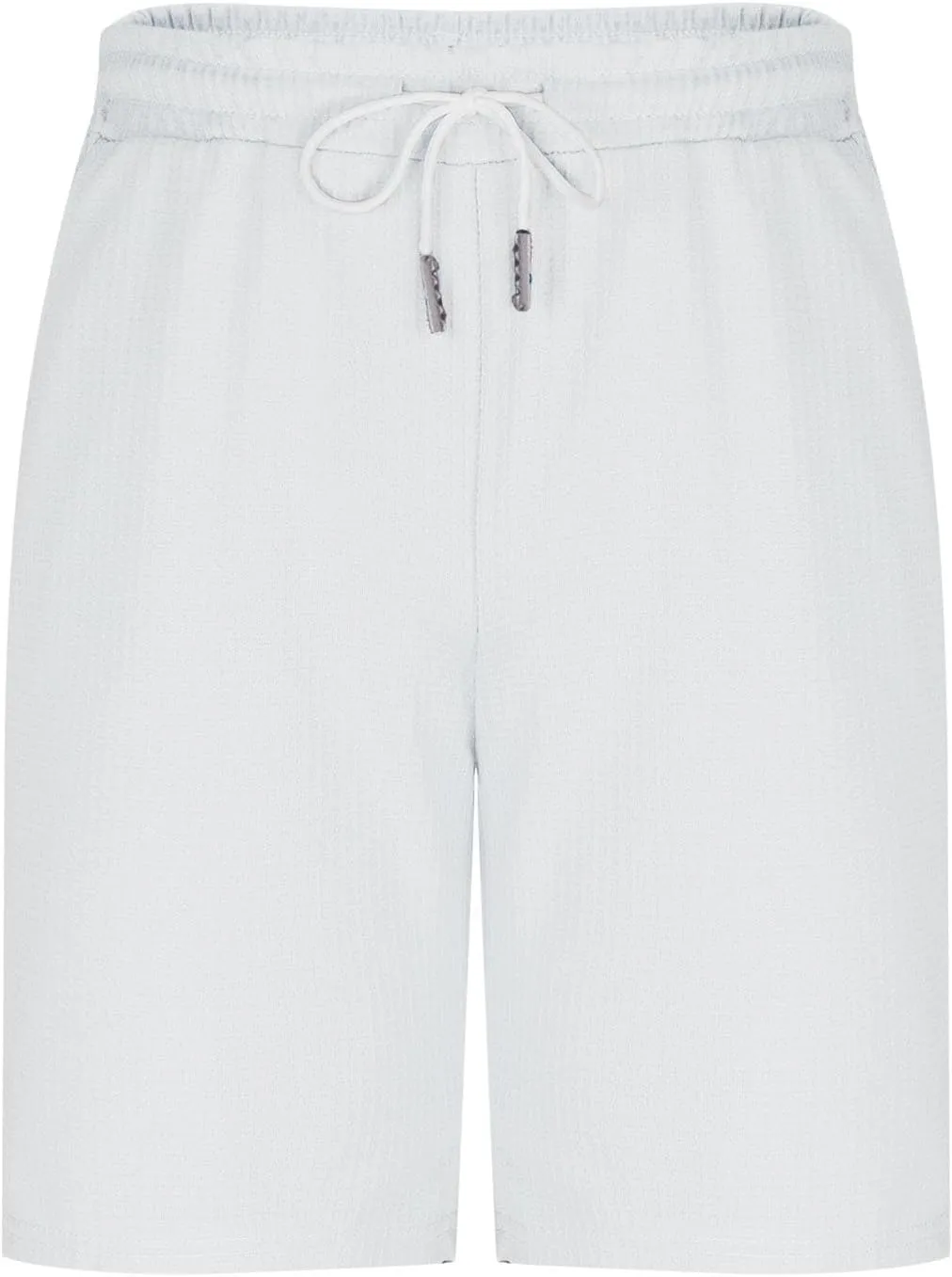 Mens Casual Shorts Waffle Elastic Waist Drawstring Workout Running Jogging Shorts Solid Beach Summerwear