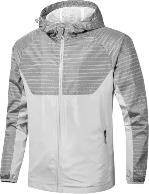 Men's Cycling Bike Jacket Long Sleeve Windbreaker Jacket Wind Resistant Light and Breathable Coats Tops for Hiking Running