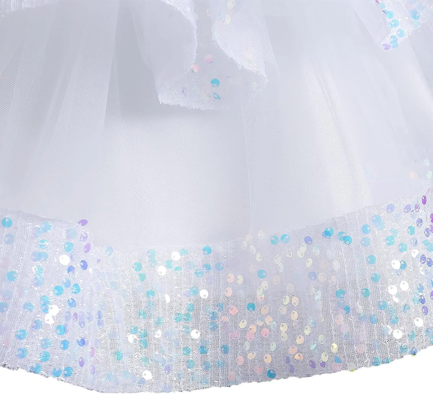 Miipat Baby Girl Pageant Dress Sequins Princess Dress Toddler Flower Wedding Birthday Party Gown Dresses 12 Months-4 Years