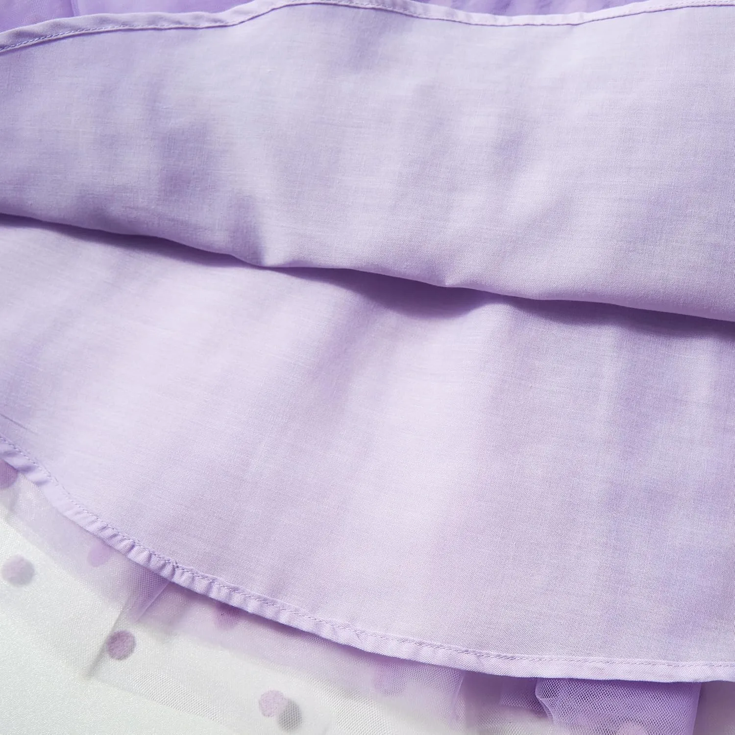 Miipat Toddler Girls Tulle Dress Long Sleeve Tutu Dress Little Kids Ruffle Party Princess Dress