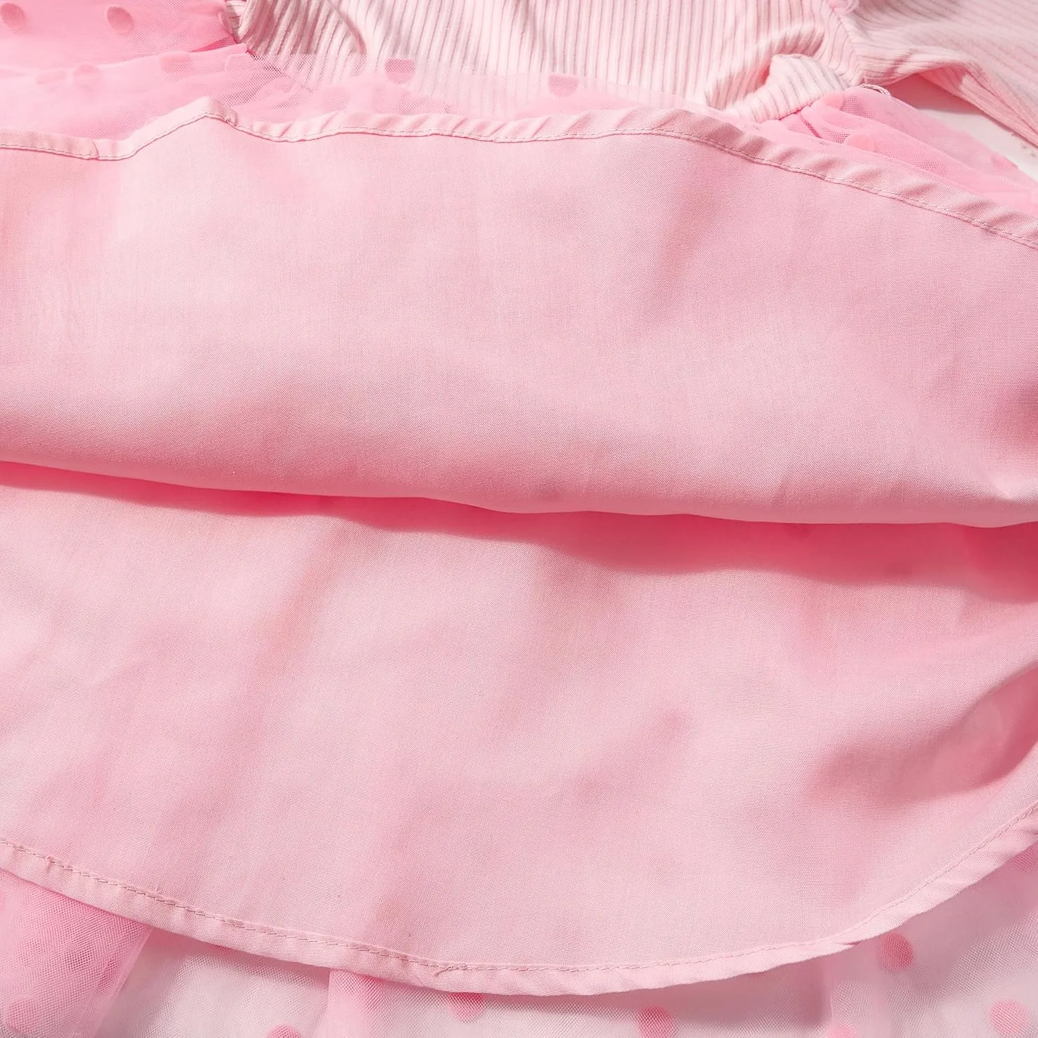 Miipat Toddler Girls Tulle Dress Long Sleeve Tutu Dress Little Kids Ruffle Party Princess Dress