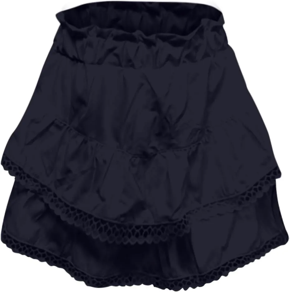 Mini Skirts for Women Summer Casual Boho Flowy High Waist Skirt Fashion Layered Ruffle Hem Beach Mini Short