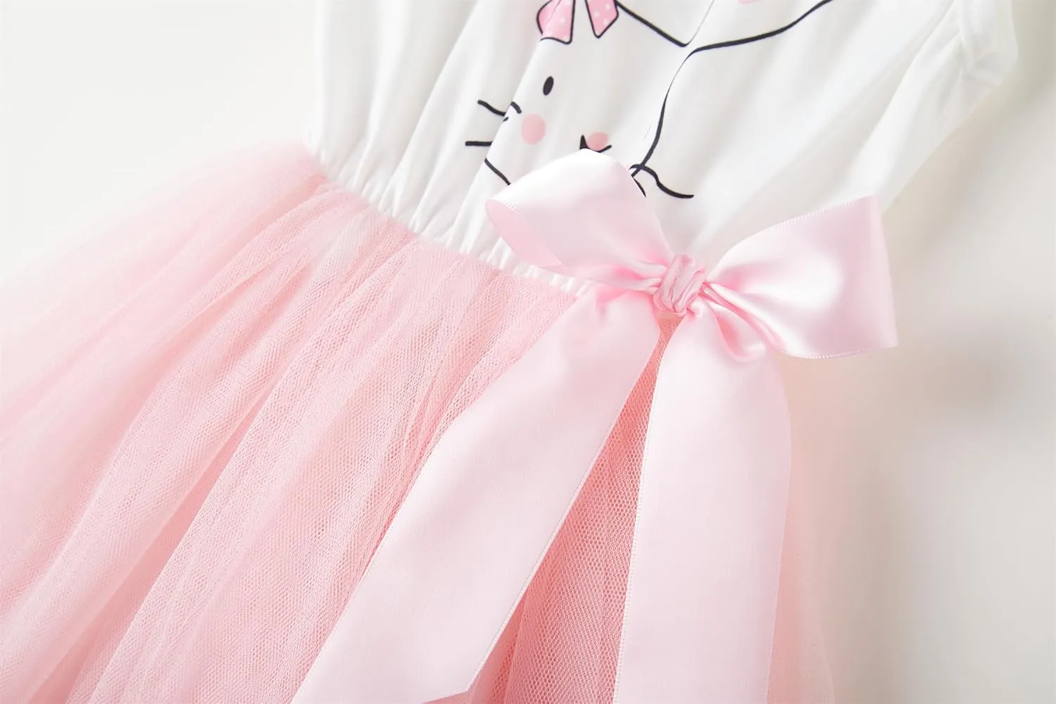 Niyage Little Girls Sleeveless Floral Princess Dress Tulle Tutu Sundress
