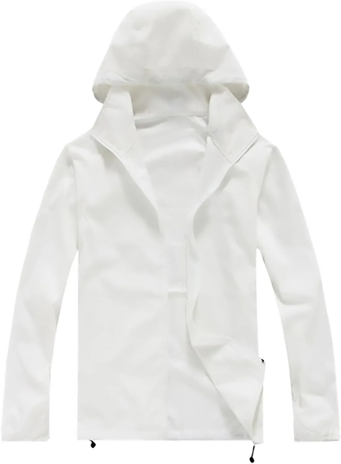Plus Size Rain Jackets for Women Waterproof Lightweight Windbreaker Jackets Loose Coat Hooded Raincoat with Pockets