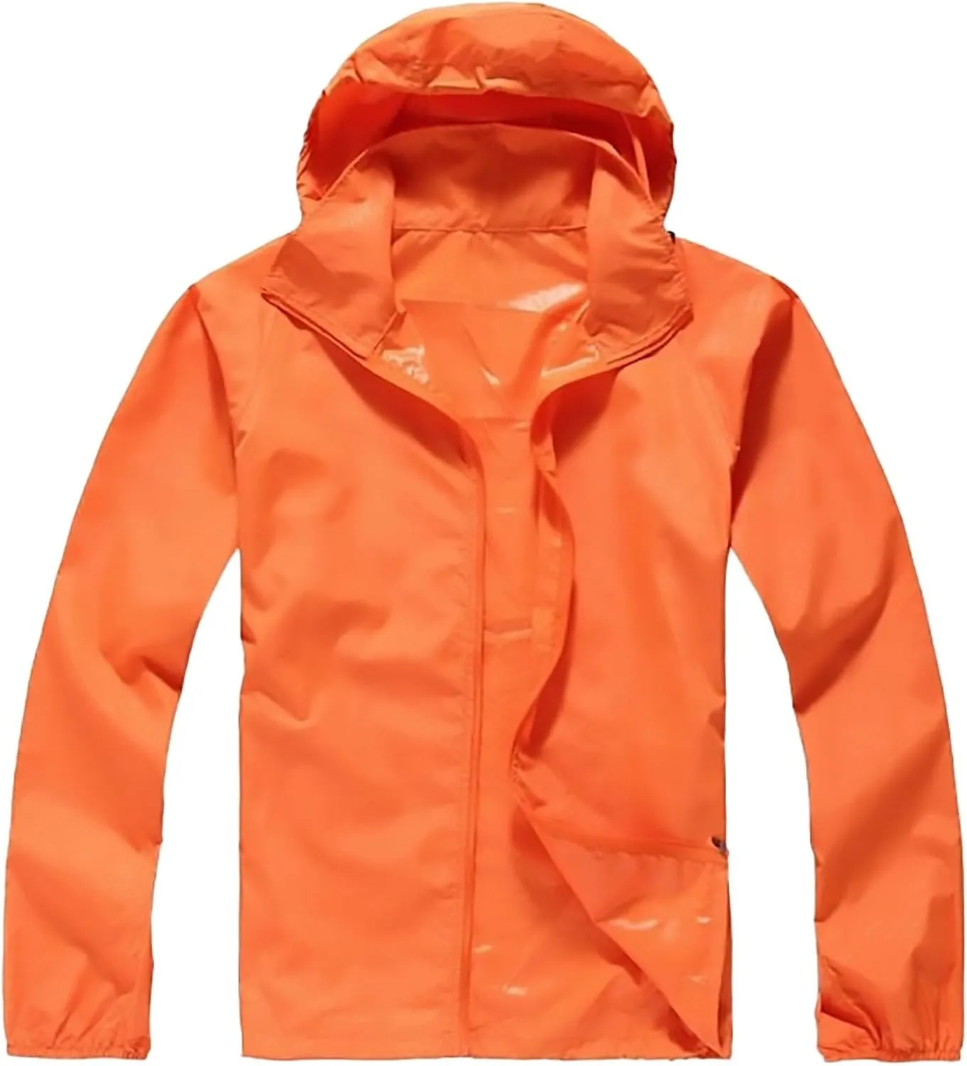 Plus Size Rain Jackets for Women Waterproof Lightweight Windbreaker Jackets Loose Coat Hooded Raincoat with Pockets