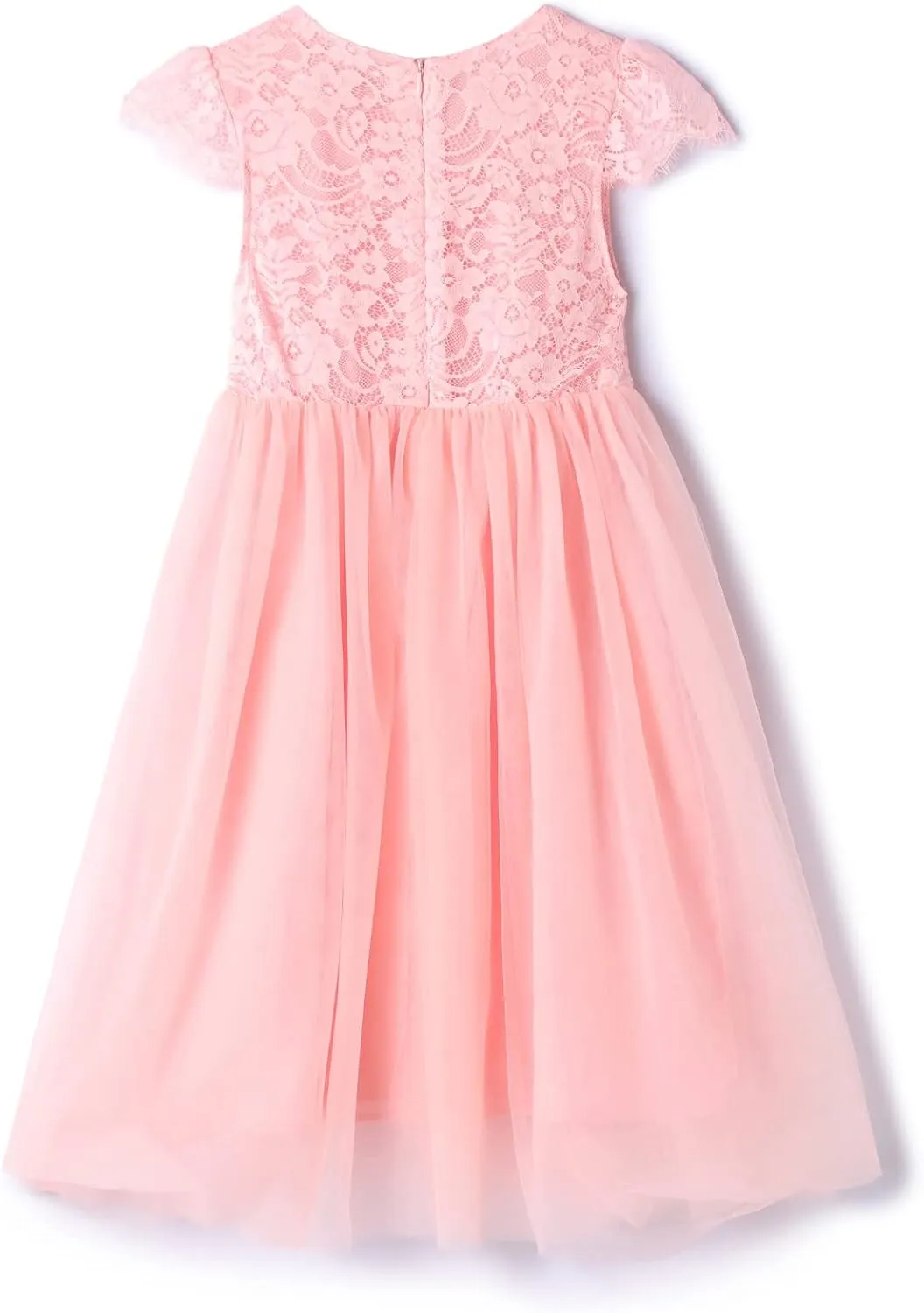 Rysly Girl Lace Long Dress Kids Tulle Tutu Party Princess Dress