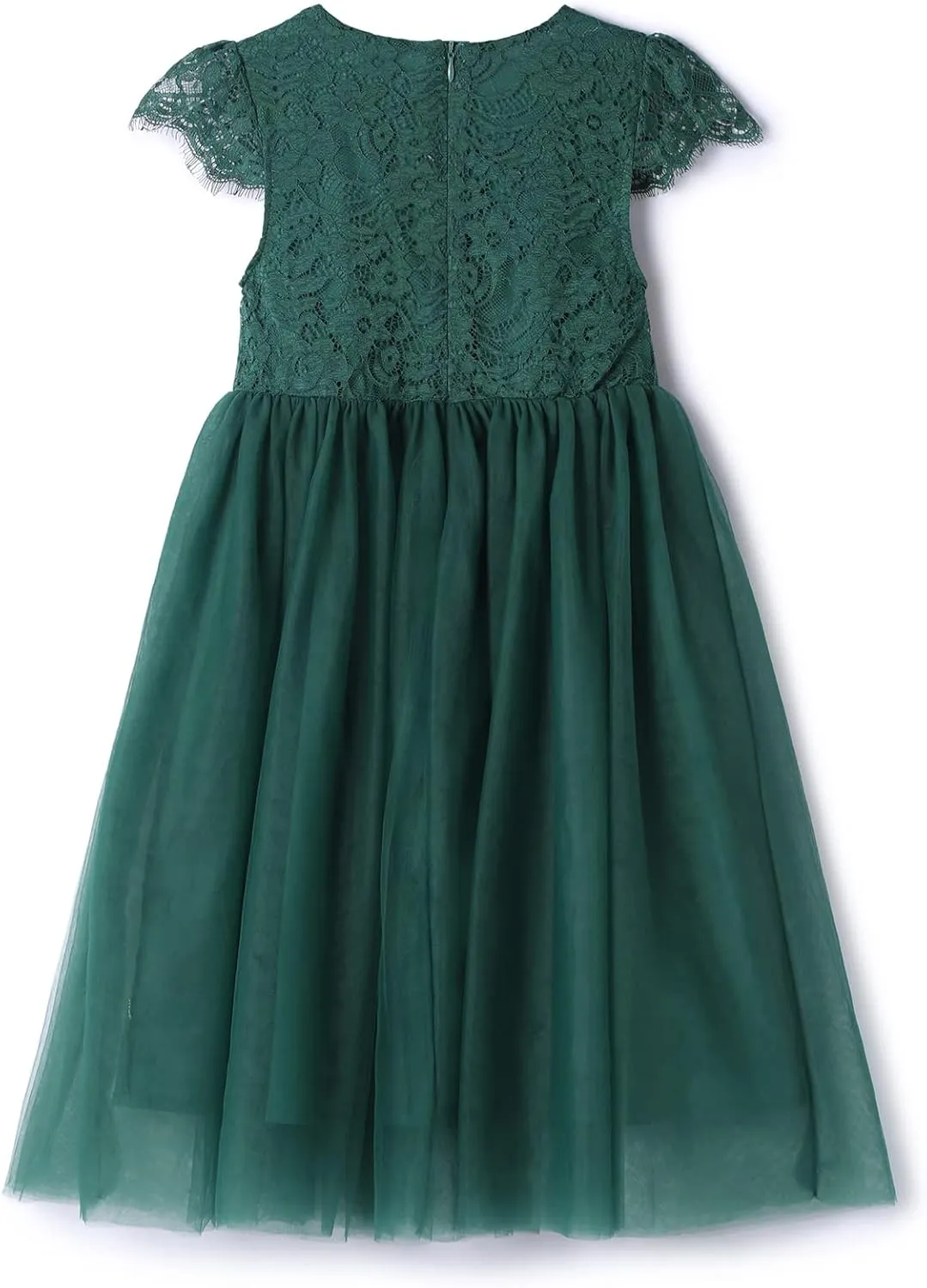 Rysly Girl Lace Long Dress Kids Tulle Tutu Party Princess Dress