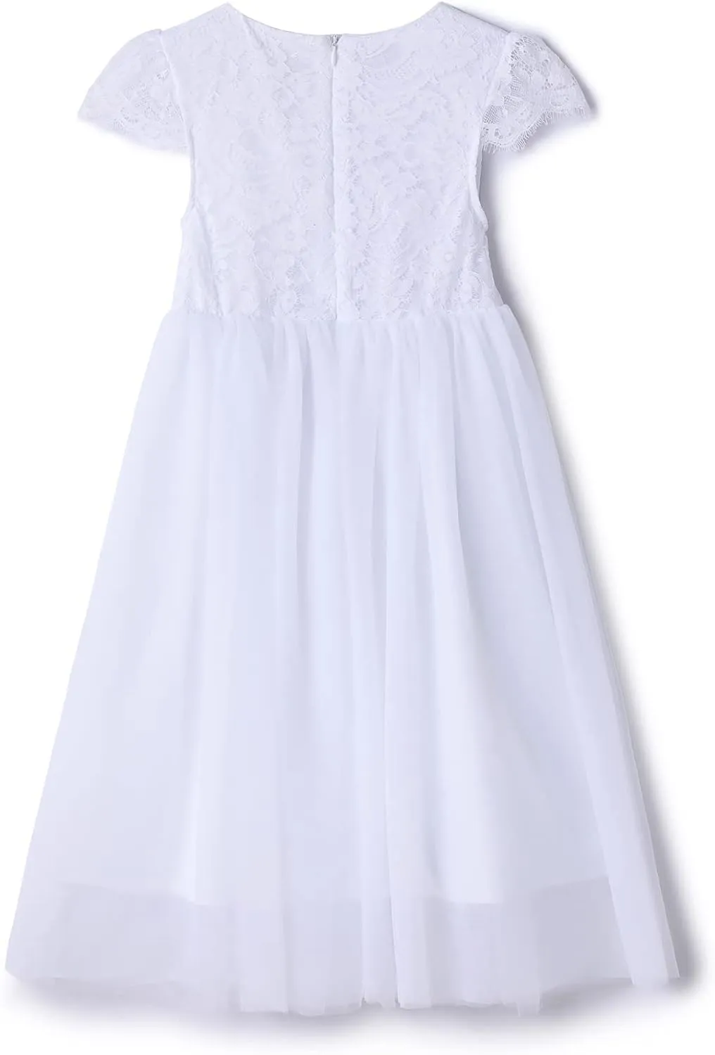 Rysly Girl Lace Long Dress Kids Tulle Tutu Party Princess Dress